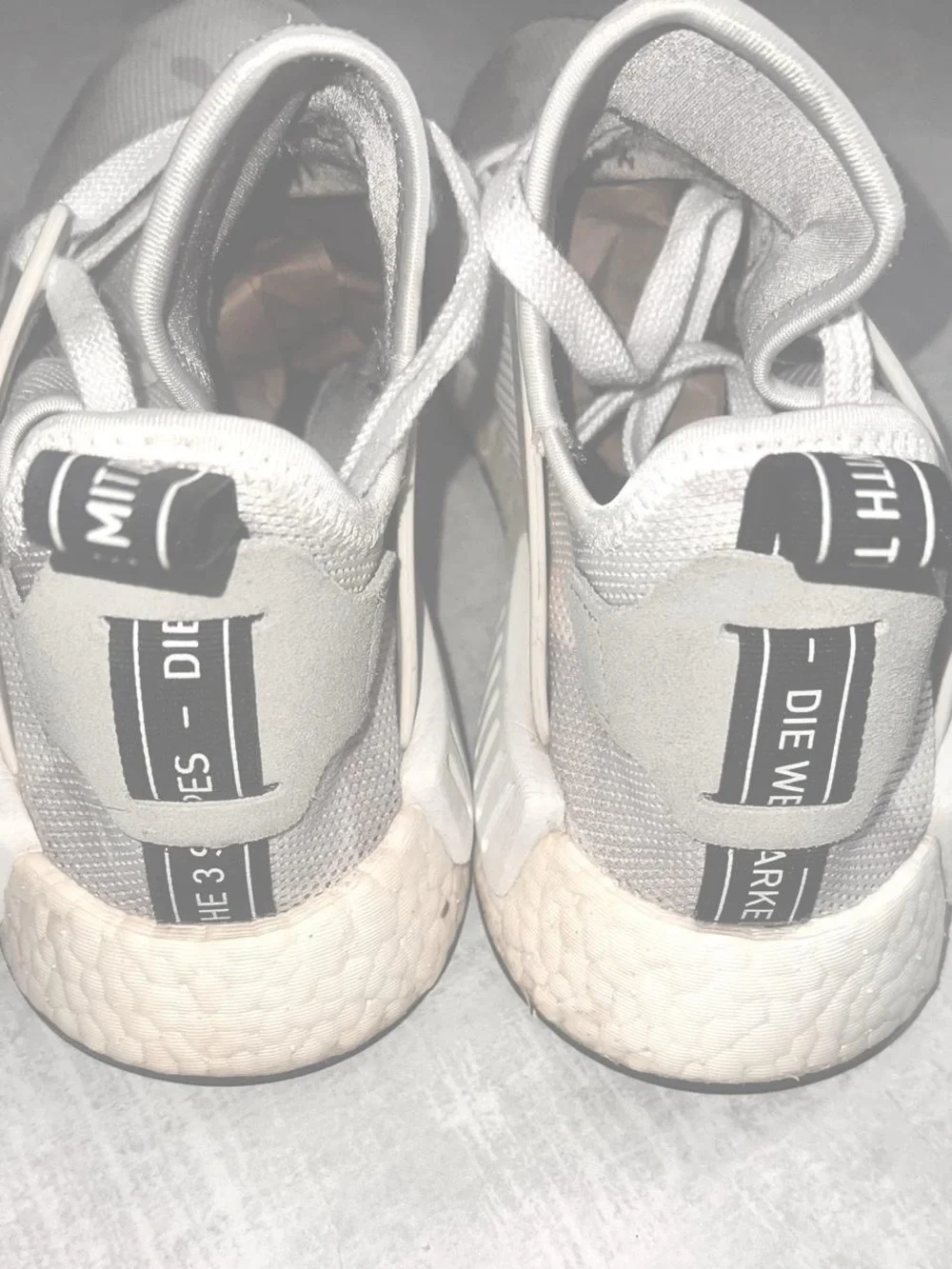 Adidas White Camo NMD R1 Sneakers